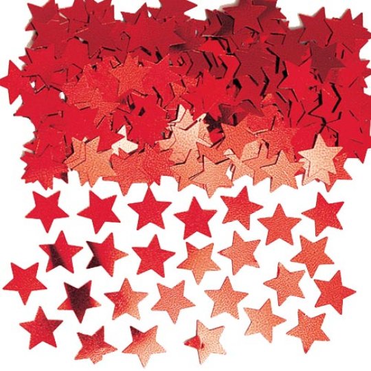 RED STAR METALLIC CONFETTI (14G)