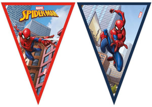1 PAPER TRIANGLE FLAG BANNER FSC (9 FLAGS) – SPIDER-MAN CRIME FIGHTER