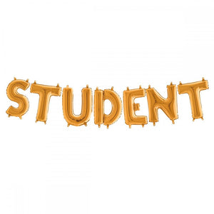 Ballonggirlang - STUDENT Guld 41 cm