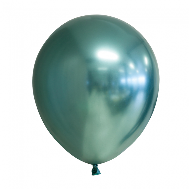 Chrome / Mirror balloons, 30cm - green