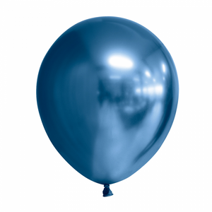 MIRROR BALLOONS 30CM BLUE