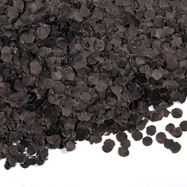 Confetti 100 gram round 1cm, black