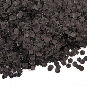 Confetti 100 gram round 1cm, black