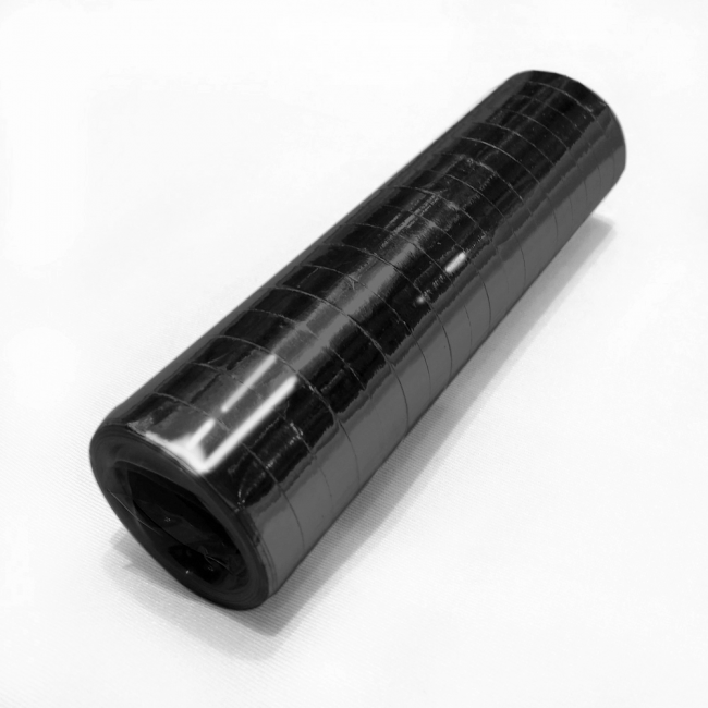Streamers metallic 18x4m - black