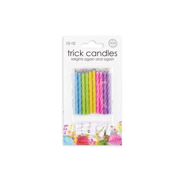 10 MAGIC CANDLES MULTICOLOUR