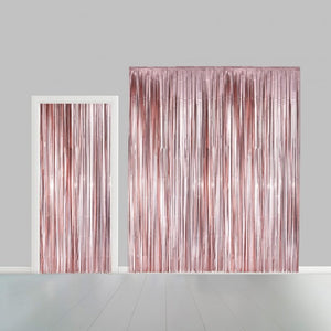 Party curtain 100x240cm - Flame Retardent - rose gold