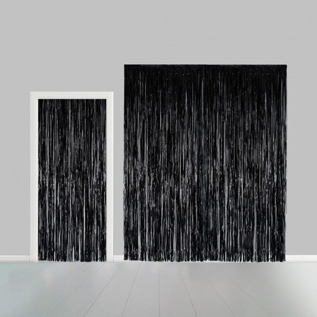 Party curtain 100x240cm - Flame Retardent - black