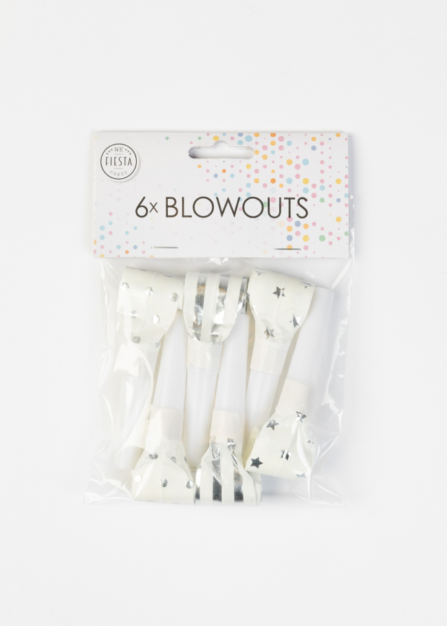 6 Blow outs silver
