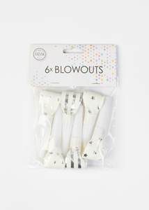 6 Blow outs silver