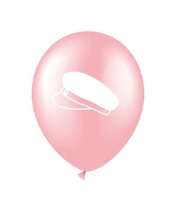 BALLOONS 12" STUDENTMÖSSA ROSA 8-P