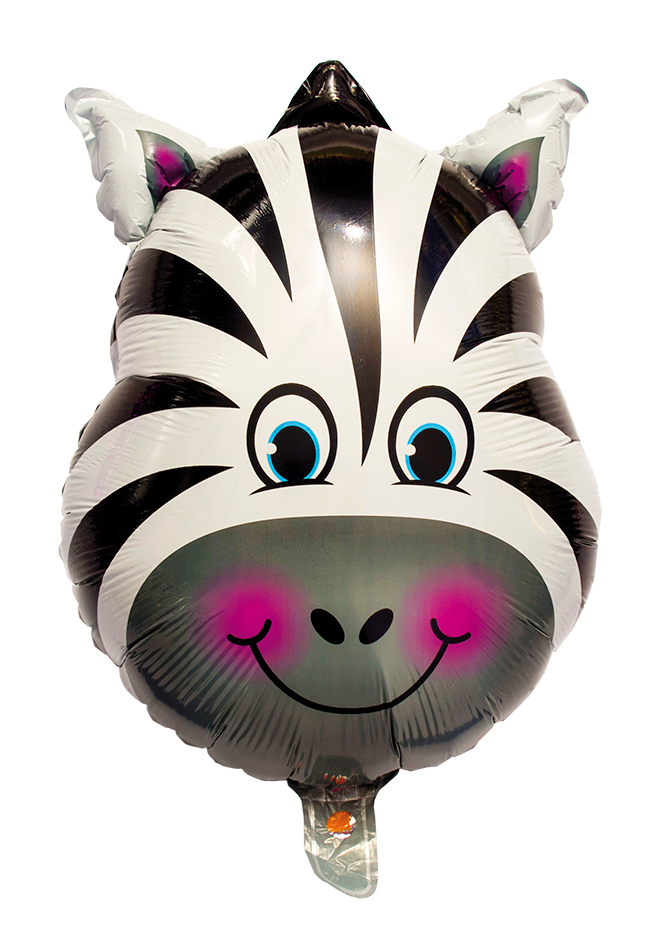 FOIL BALLOON ZEBRA