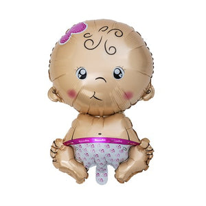 FOIL BALLOON SITTING BABY PINK