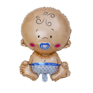 FOIL BALLOON SITTING BABY BLUE