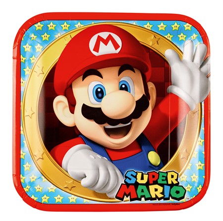 Super Mario Tallrikar 8pack
