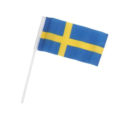 SWEDISH HAND FLAG 6-P