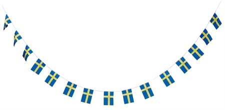SWEDISH FLAG BANNER 6 M