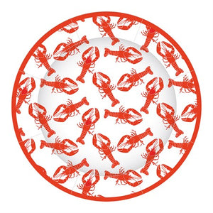 PAPER PLATE CRAYFISH 28 CM 8-P