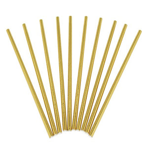 PAPER STRAWS GOLD 24-P