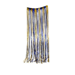 DOOR CURTAIN BLUE AND GOLD 92 x 240 CM