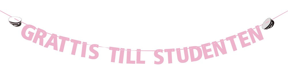 BANNER GRATTIS TILL STUDENTEN ROSA 3,6M