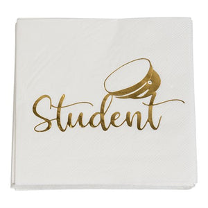 PAPER NAPKINS STUDENT GOLD 33 X 33 CM 16-P