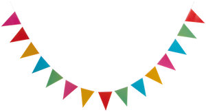 TRIANGLE FLAG BANNER MIXED COLOR 3.6 M