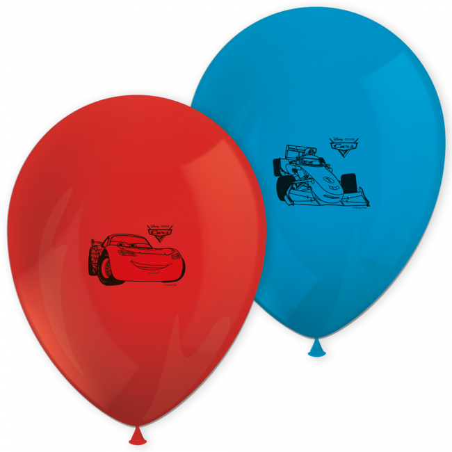 8 11 inches Printed Balloons - Cars