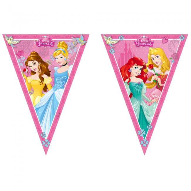 1 Triangle Flag Banner (9 flags) - Princess Dreaming