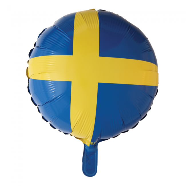 foilballoon Swedish flag , 18''