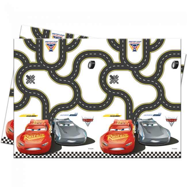 Plastic Tablecover 120x180cm - Cars 3