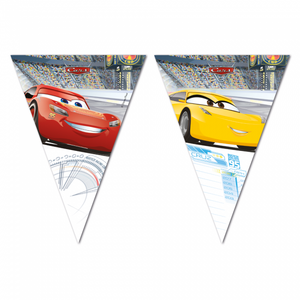 1 Triangle Flag banner ( 9 flags ) - Cars 3