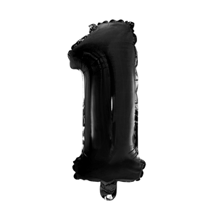 Foilballoon No. 1, 16" - black