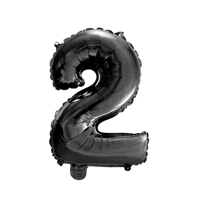 Foilballoon No. 2, 16" - black