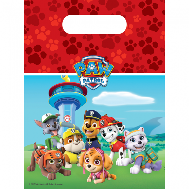 6 Party Bags - Paw Patrol