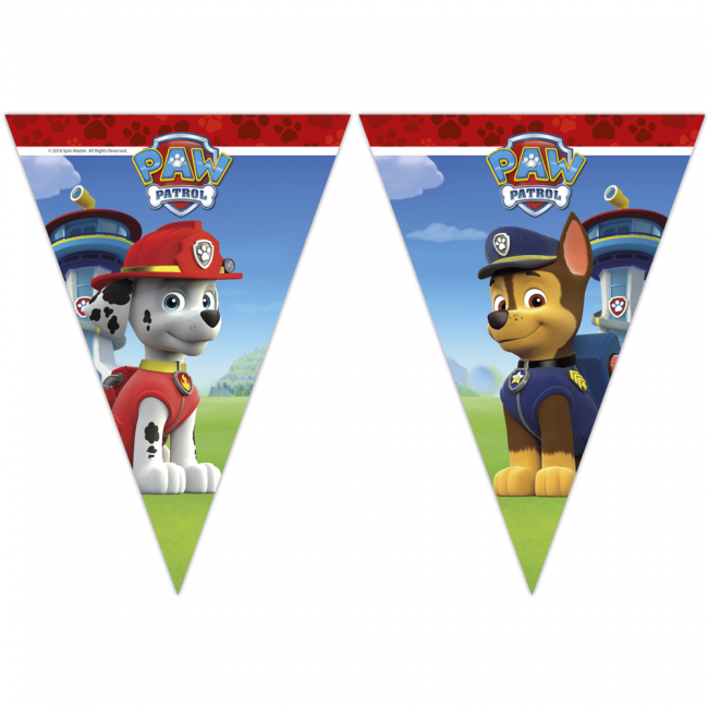 Triangle Flag Banner - Paw Patrol