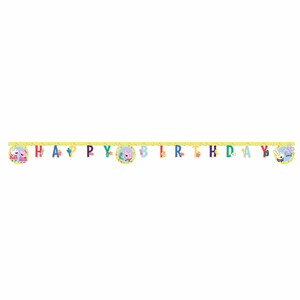 1 "Happy Birthday" Die-Cut Banner - Peppa Pig