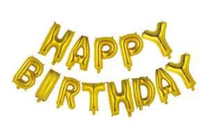 FOILBALLOON WORD 16″ ‘HAPPY BIRTHDAY’ GOLD