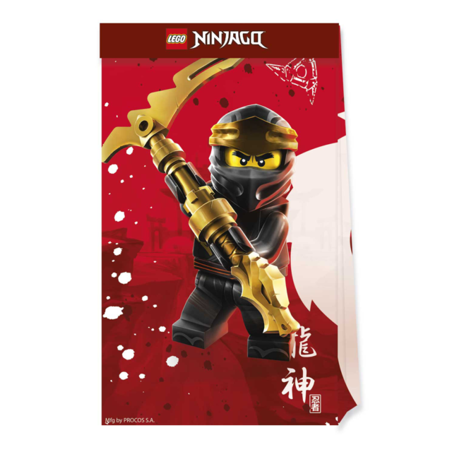 4 PAPER PARTY BAGS – LEGO NINJAGO