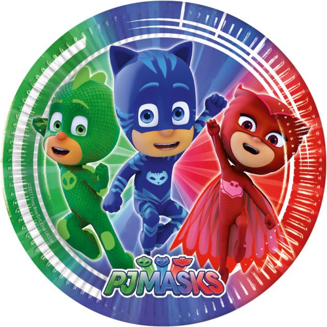 8 PAPER PLATES LARGE 23CM – PJ MASKS