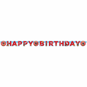 "Happy Birthday" Die-cut Banner - Brandman Sam