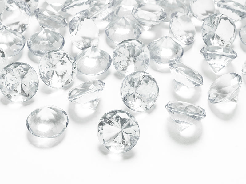 Diamond confetti, colourless, 20mm (1 pkt / 10 pc.)