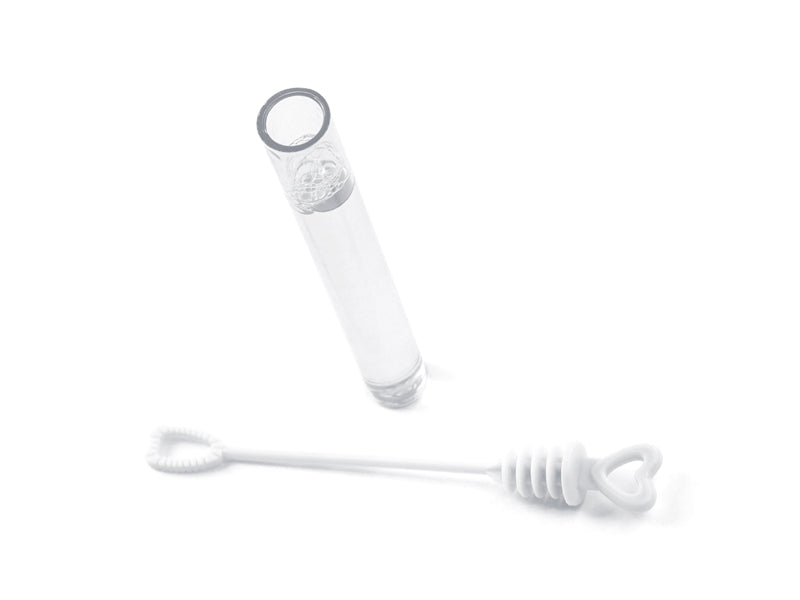 Soap bubbles Heart, white (1 pkt / 48 pc.)