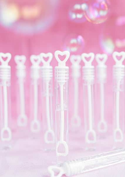 Soap bubbles Heart, white (1 pkt / 48 pc.)