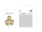 Ladda upp bild till gallerivisning, Glossy Balloons 30cm, 18, gold (1 pkt / 6 pc.)
