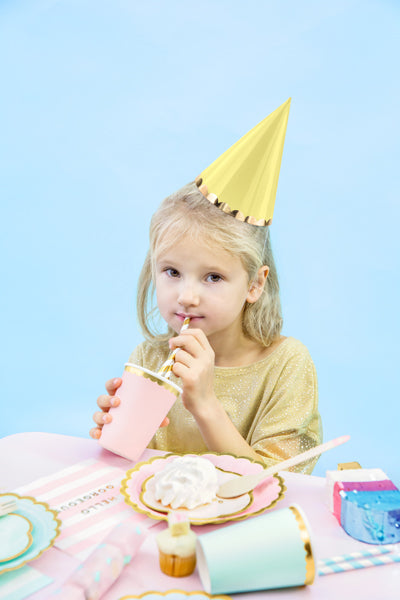 Party hats Yummy, mix, 16cm (1 pkt / 6 pc.)