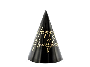 Party hats Happy New Year , 16cm (1 pkt / 6 pc.)