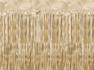 Party curtain, gold metallic, 90x250cm