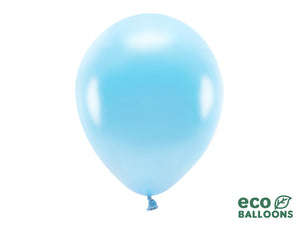 Eco Balloons 30cm metallic, light blue (1 pkt / 10 pc.)