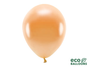 Eco Balloons 30cm metallic, orange (1 pkt / 10 pc.)