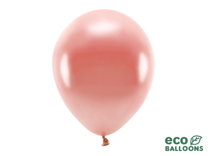 Eco Balloons 30cm metallic, rose gold (1 pkt / 10 pc.)